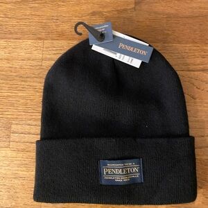 Pendleton Classic Black Knit Beanie
